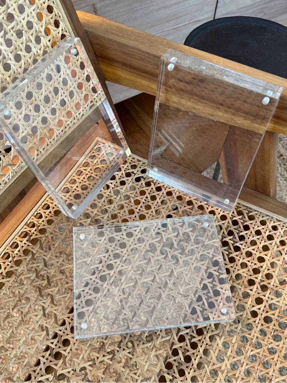 Set of 3 Acrylic 5x7 Picture Frames